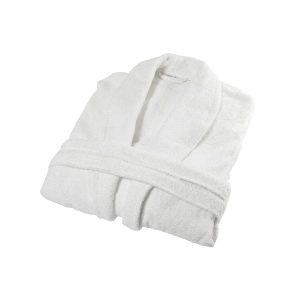 Szlafrok hotelowy SPA frotte 100% bawełna biały GRUBY rozmiar L
