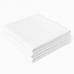 Prześcieradło hotelowe 140x260cm bawełna biała ECO gładka płótno PROMYK